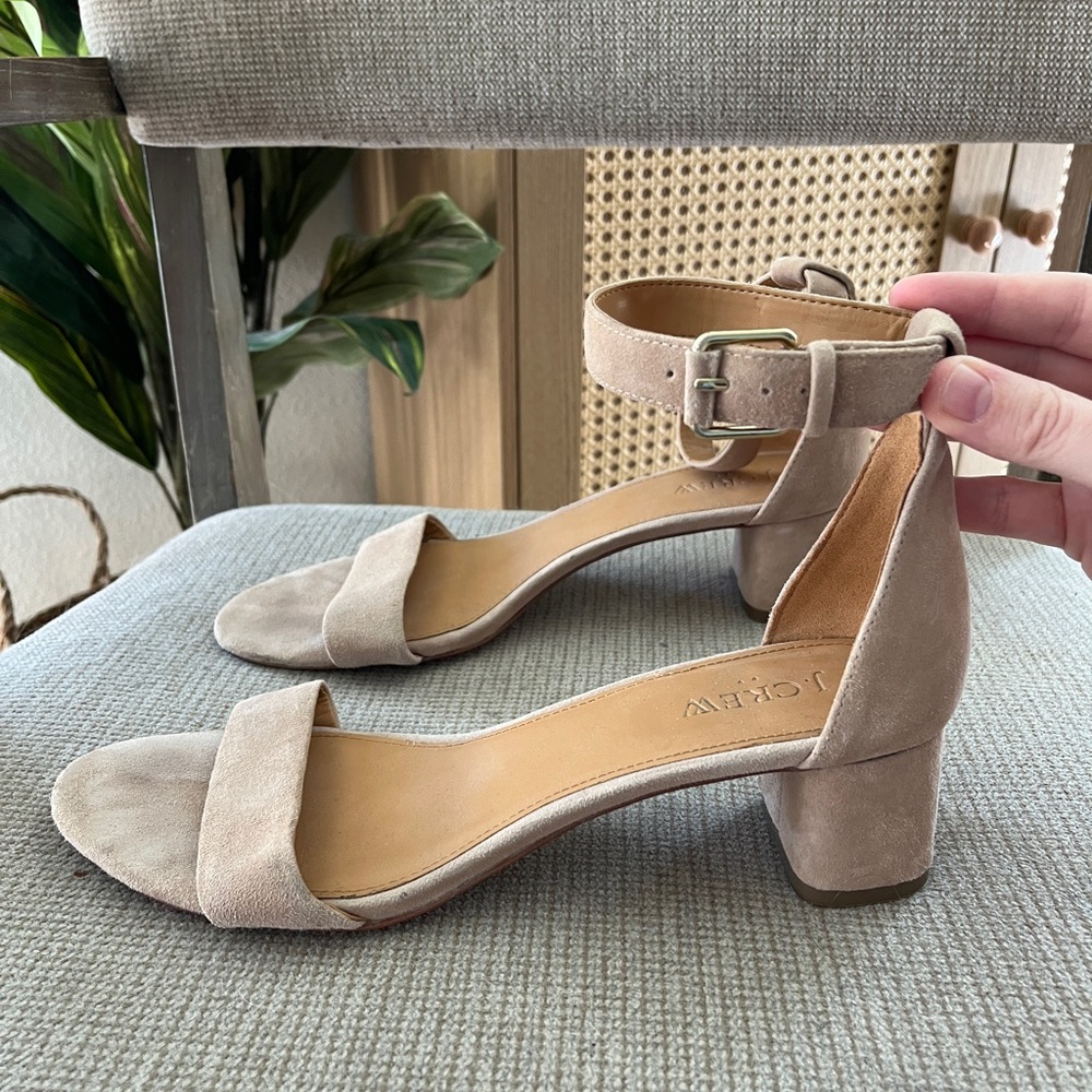 J Crew suede sandals